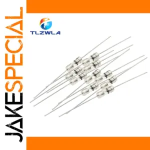 Set of 10 Glass Tube Fuses 3.6x10mm 0.5A-10A