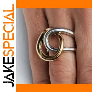 Two-Tone Stainless Steel Women's Ring