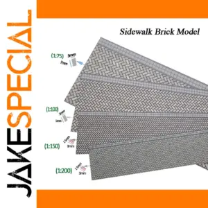 Miniature Brick Pavement Model Plates for Scales 1:87–200