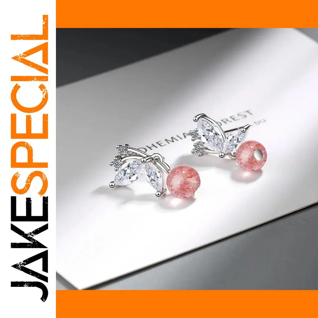 Female Butterfly and Flower Earrings in Sterling Silver 1 Female Butterfly and Flower Earrings in Sterling Silver