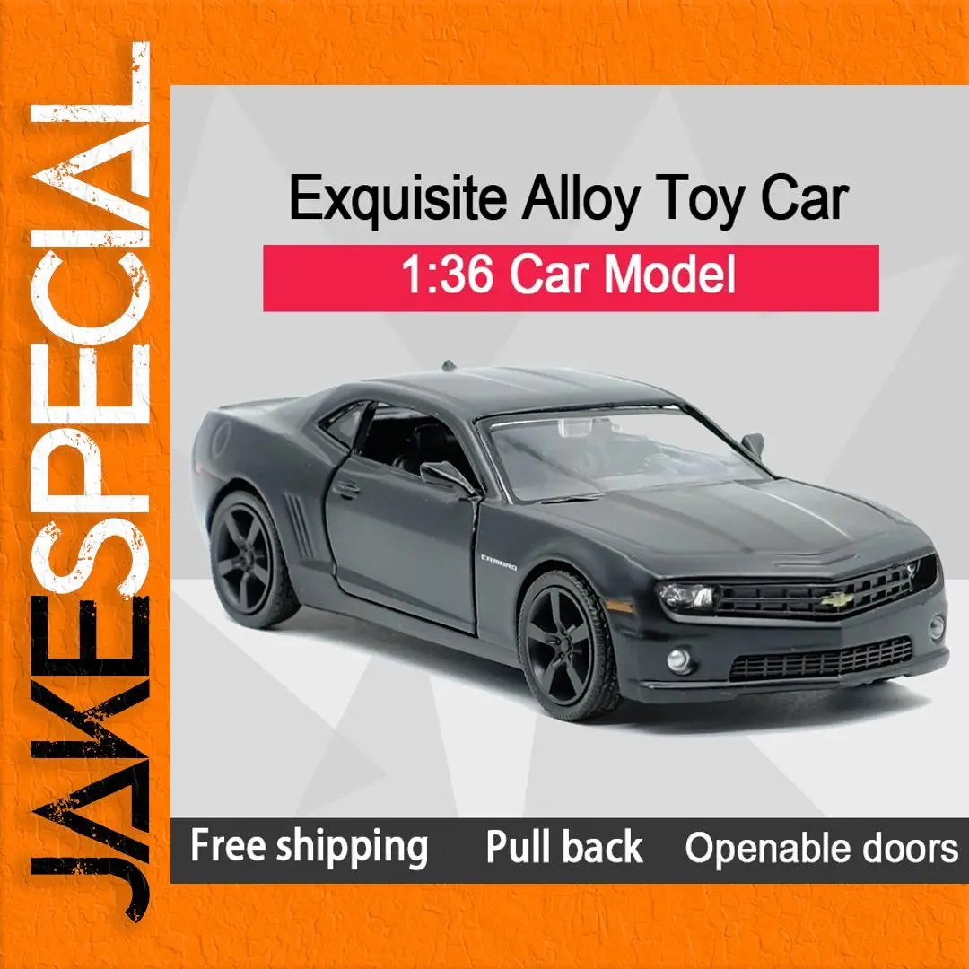 Chevrolet Camaro 1:36 Matte Black Diecast Model 1 Chevrolet Camaro 1:36 Matte Black Diecast Model