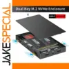 Dual-Bay NVMe SSD Docking Station 10Gbps USB-C