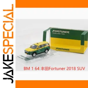 Vibrant Green Toyota Fortuner Diecast Model