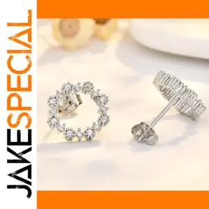 925 Silver Cubic Zirconia Stud Earrings LL-YS1062