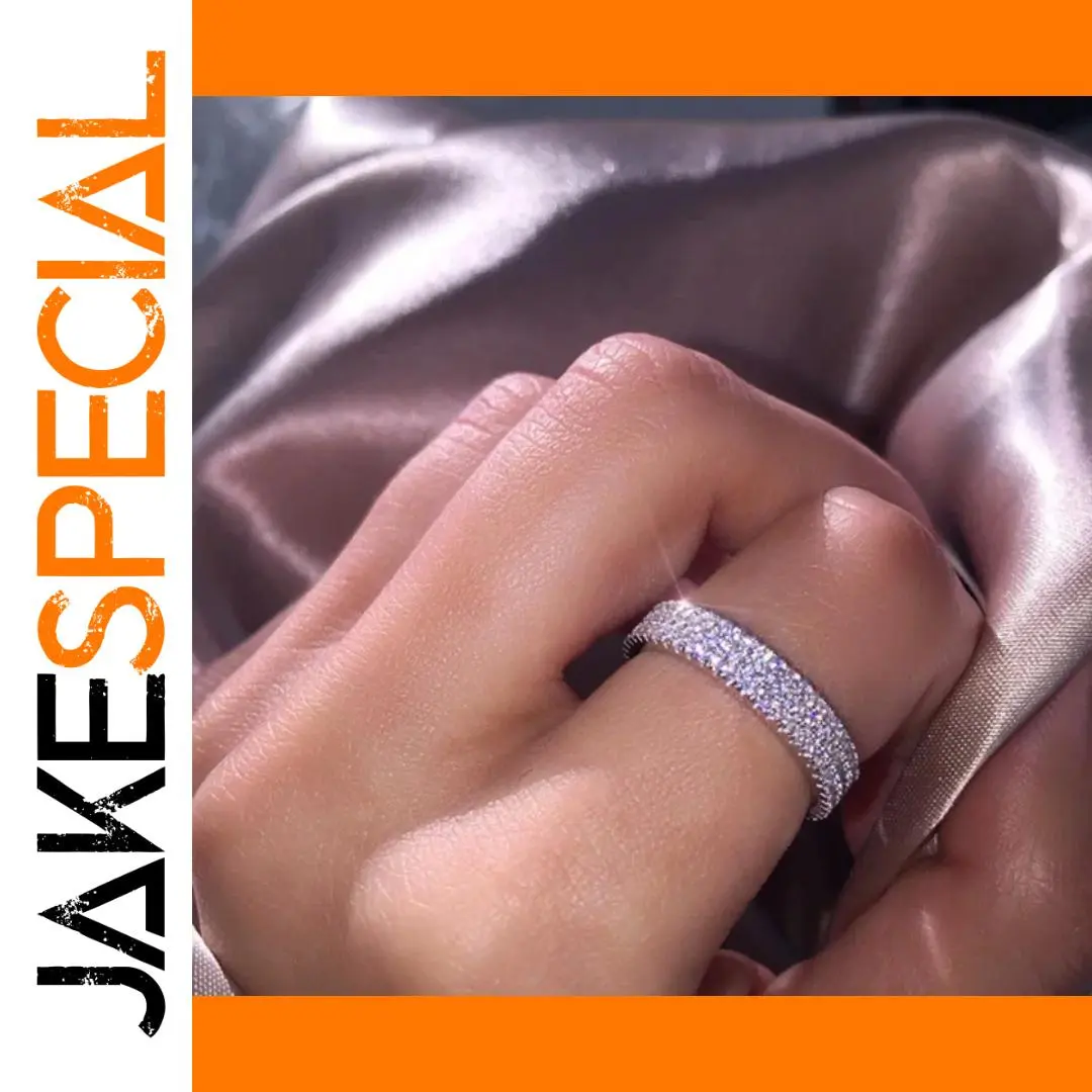 Silver Zircon Cocktail Ring with Geometric Design 1 Silver Zircon Cocktail Ring with Geometric Design