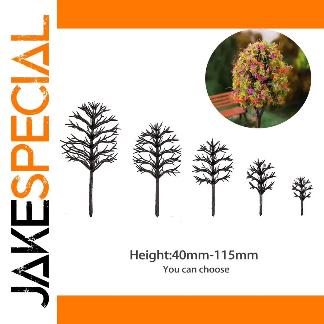 Miniature Black Tree Set for Dioramas (50 Pieces) 1 Miniature Black Tree Set for Dioramas (50 Pieces)
