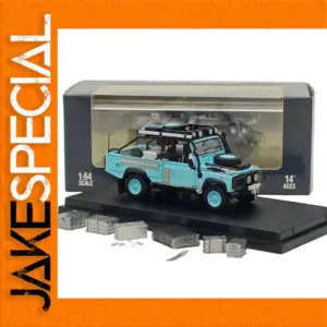 Light Blue Defender 90 Pickup Diecast Model 1:64