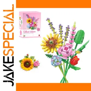 DIY Romantic Sunflower Building Block Bouquet