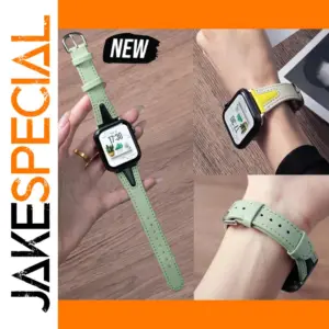 Two-Tone Leather Strap for Apple Watch Models