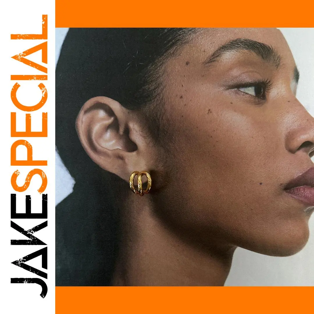 Stainless Steel Gold Hoop Earrings for Women 1 Stainless Steel Gold Hoop Earrings for Women