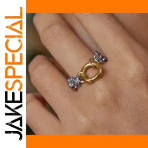 Gold Stainless Steel Stackable Ring for Women