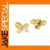 Gold SMA RF Panel Mount Adapters Set