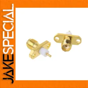 Gold SMA RF Panel Mount Adapters Set
