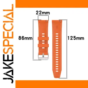 Vibrant Orange Silicone Watch Strap for Xiaomi GTR S1