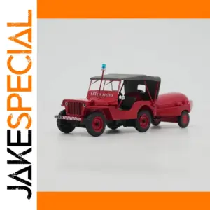 Vintage Willys Jeep Fire Engine Model 1:43 Scale