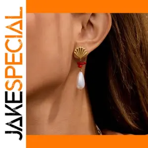 Stainless Steel Shell-Inspired Earrings