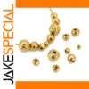 Stainless Steel Baroque Beads Set 3-8mm