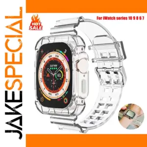 Transparent Silicone Band for Apple Watch Series 1-10