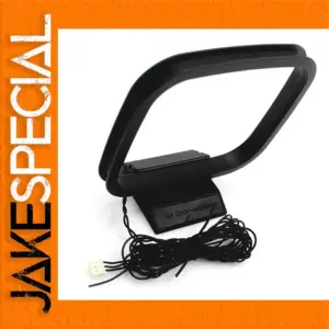 Black FM AM Loop Antenna for Receivers