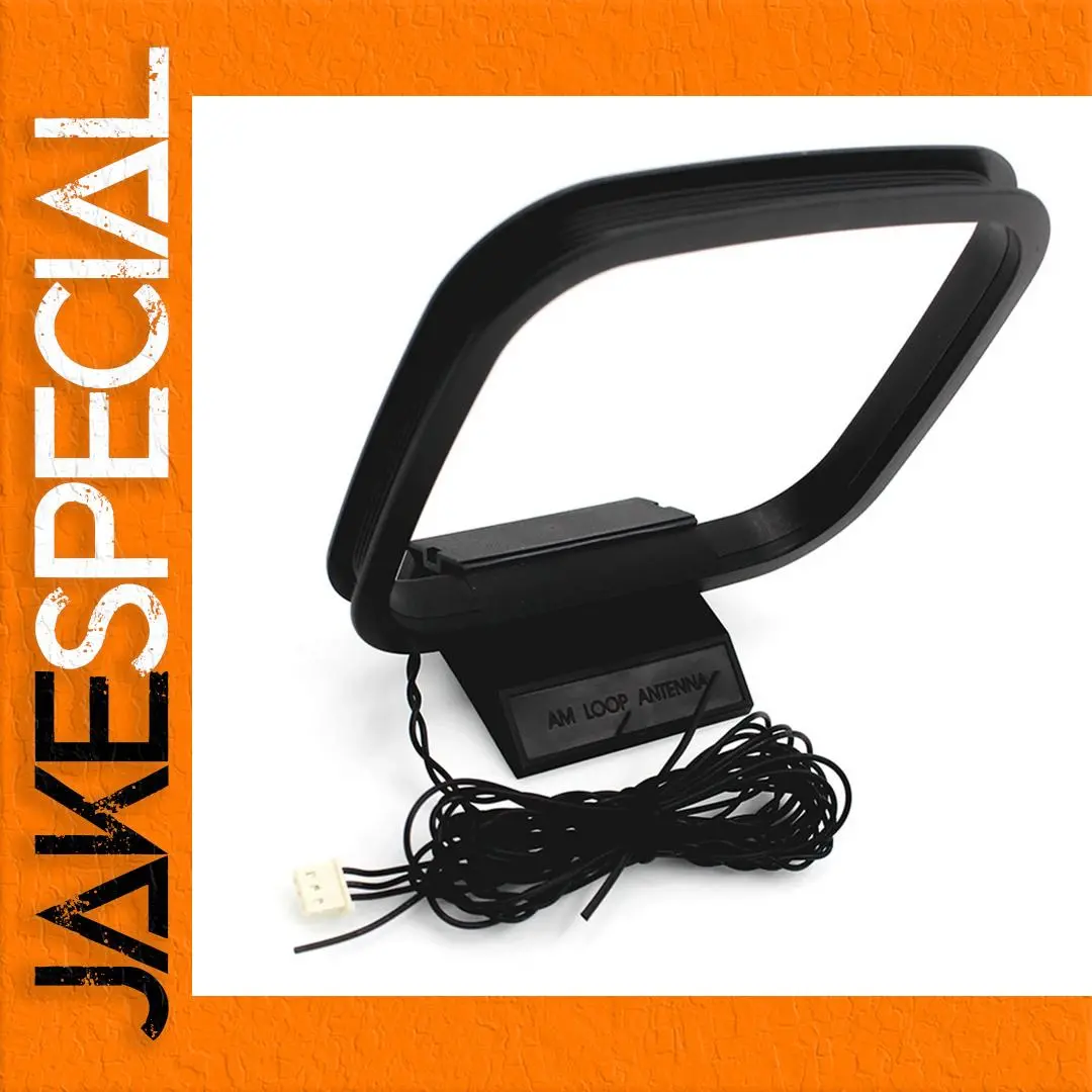 Black FM AM Loop Antenna for Receivers 1 Black FM AM Loop Antenna for Receivers