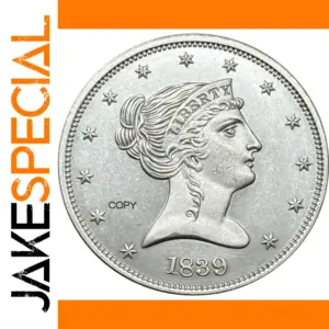Authentic 1839 Half Replica Coin