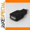 USB Type A Female to Mini B 5-Pin Adapter