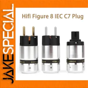 High-End IEC C7 Power Cable for Audio Systems