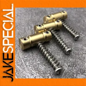 Vintage Brass Guitar Saddles Set for Vintage-Style Guitars