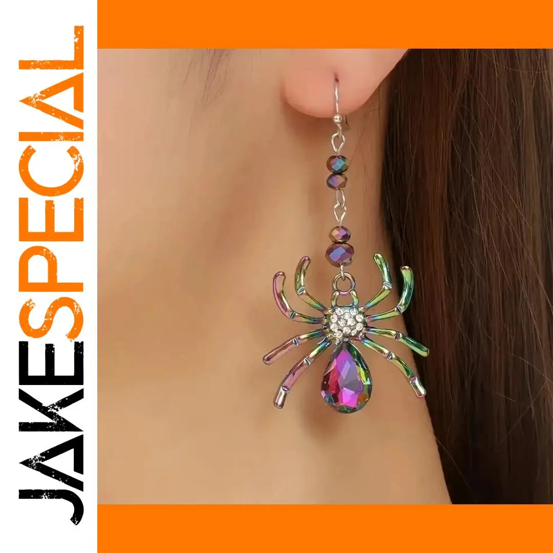 Colorful Spider Dangle Earrings for Women 1 Colorful Spider Dangle Earrings for Women