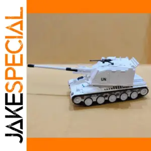 1/72 Scale Military Tank Model in White