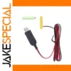 USB Dummy Battery Eliminator for AAA Devices