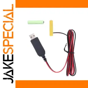 USB Dummy Battery Eliminator for AAA Devices