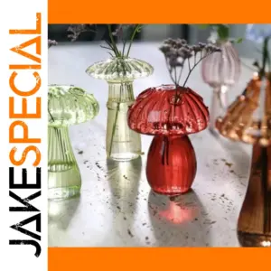 Colorful Mushroom Glass Vase Collection