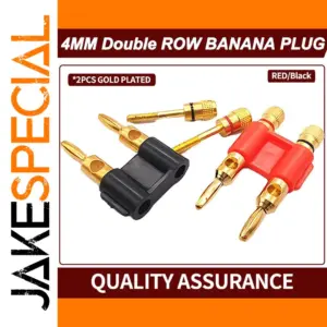 Premium 20-Piece Gold-Plated Banana Plug Set