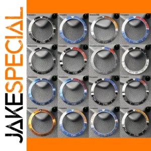 Tilted 41.5mm Ceramic Aluminum Watch Bezel Insert