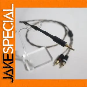 Premium 3.5mm to RCA Audio Cable with Silver wires