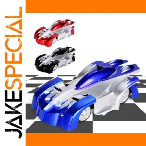 Wall-Climbing RC Car with LED Lights