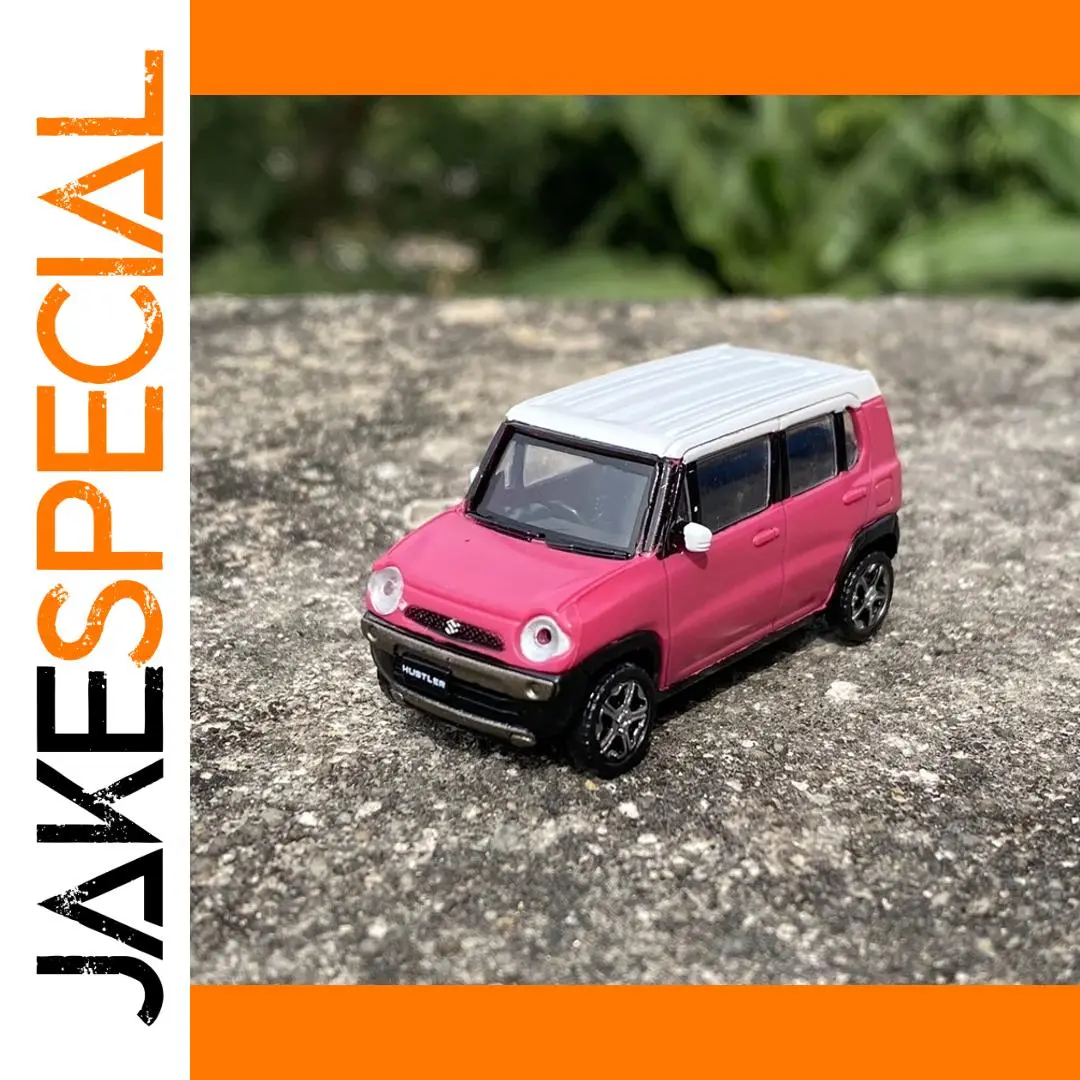 Pink Suzuki Hustler Diecast Model 1:64 Scale 1 Pink Suzuki Hustler Diecast Model 1:64 Scale