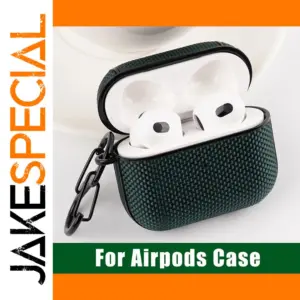 Fabric Canvas AirPods Case with Carabiner Clamp