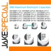 Set of 100 SMD Aluminum Electrolytic Capacitors