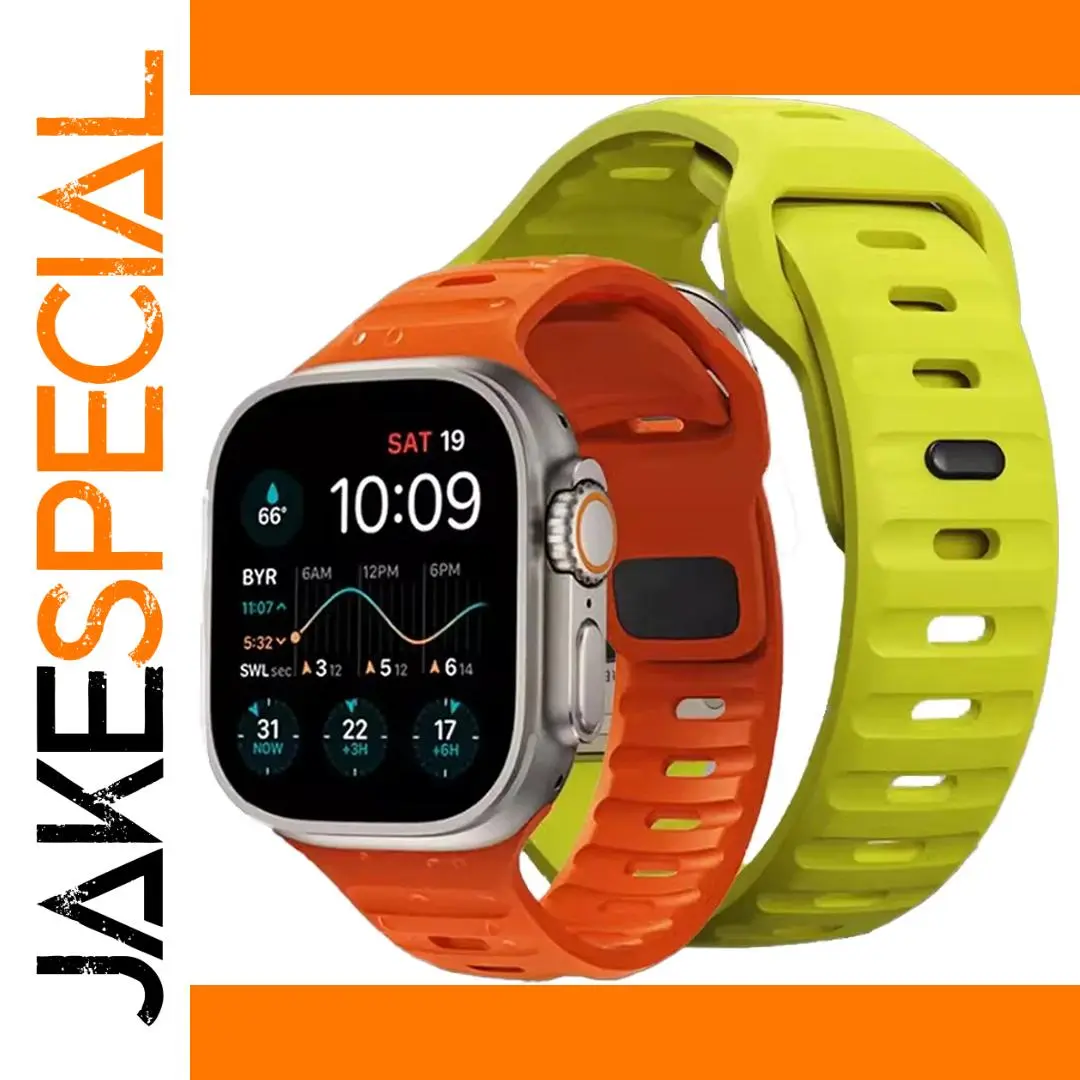 Vibrant Silicone Watch Band for Apple Watch Series 1- Ultra 1 Vibrant Silicone Watch Band for Apple Watch Series 1- Ultra