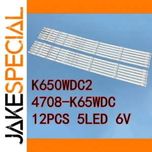 Philips 65U810 LED Backlight Strip Set (6 x 6V LEDs)