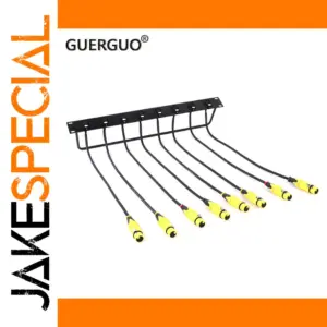 1U Professional XLR Patch Panel with 8 Connectors