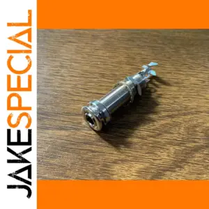 Long Threaded Stereo Output Jack for Musical Instruments