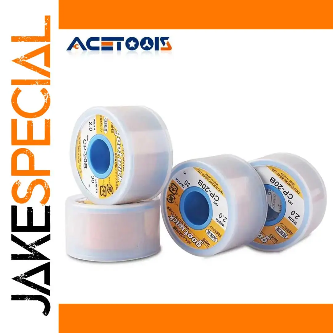 GootWick Desoldering Braid 1.5–3.5mm, 15–30m 1 GootWick Desoldering Braid 1.5–3.5mm, 15–30m