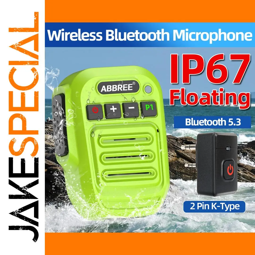 Vibrant Green Wireless Microphone Speaker for Outdoors 1 Vibrant Green Wireless Microphone Speaker for Outdoors