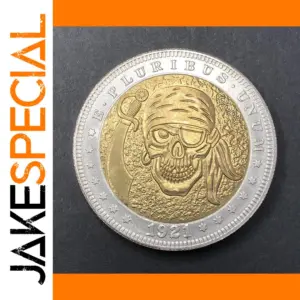 Pirate Skull Copper Art with Bicolor Finish