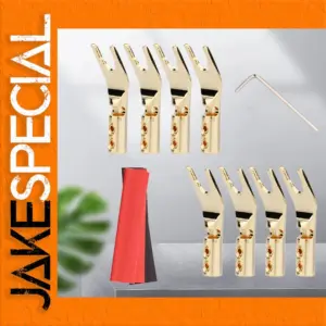 Gold-Plated Copper Spade Connectors Set