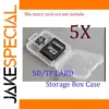 Set of 5 Clear Memory Card Storage Cases
