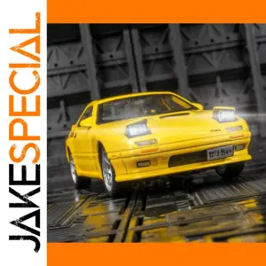 Vibrant Yellow Mazda RX-7 1:32 Diecast Model